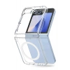 Durukar®  Samsung Galaxy Z Flip 6 Kılıf Magneticsafe Şeffaf Silikon - Şeffaf