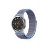 Durukar®  Watch 22mm Hasırlı Cırtcırtlı Kordon - Mavi
