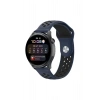 Durukar®  Watch 22mm Spor Delikli Kordon - Lacivert-Siyah