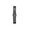 Durukar®  Watch 22mm Spor Delikli Kordon - Siyah-Beyaz