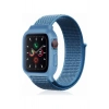 Durukar®   Watch 38mm Hasırlı Cırtcırtlı Kasalı Kordon - Mavi