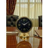 Midnight Gold 25 x 20 Cm Metal Table Clock