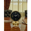 Midnight Gold 25 x 20 Cm Metal Table Clock