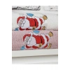 Mira Home Ванная комната Зимний набор полотенец с изображением Санта-Клауса