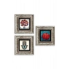 Mistik 3 lü Set Çerçeveli Taş Tablo 20 cm