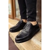 MN003 - DST Classica Leather Mens Shoes BLACK