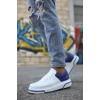 MN075 - CBT Signature Mens Shoe WHITE / SAX BLUE