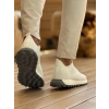 MN2409 - Mens Knit Shoes WHITE