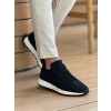 MN2409 - Mens Knit Shoes BLACK
