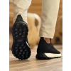 MN2409 - Mens Knit Shoes BLACK