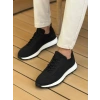 MN2409 - Mens Knit Shoes BLACK