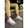 MN979 - Santoni GBT Spor Erkek Ayakkabı BEYAZ/KIRMIZI