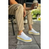 MN979 - Santoni GBT Spor Erkek Ayakkabı BEYAZ/SARI