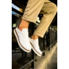 MN979 - Santoni GBT Spor Erkek Ayakkabı BEYAZ/TABA