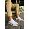 MN979 - Santoni GBT Spor Erkek Ayakkabı BEYAZ/TABA