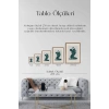 Modern Ahşap Çerçeveli Tablo 17 x 23