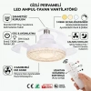 Modern Gizli Pervaneli Led Ampul 35 Watt Tavan Vantilatörü
