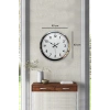 Modern Klasik 40 Cm Krom Metal Duvar Saati