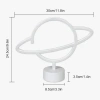 Modern Neon Işıklı Satürn Lamba Pil Ve Usb Uyumlu