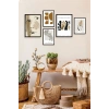 Modern Sanat Koleksiyonu 5li Tablo 30 x 40