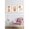 Modern Üçlü Ahşap Çerçeveli Tablo 23 x 30