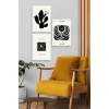 Modern Üçlü Ahşap Çerçeveli Tablo 23 x 30