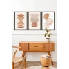 Modern Üçlü Ahşap Çerçeveli Tablo 23 x 30