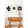 Modern Üçlü Ahşap Çerçeveli Tablo 23 x 30