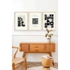 Modern Üçlü Ahşap Çerçeveli Tablo 40 x 60