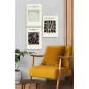 Modern Üçlü Ahşap Çerçeveli Tablo 40 x 60