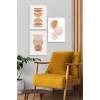 Modern Üçlü Ahşap Çerçeveli Tablo 50 x 70