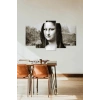 Mona Lisa 5 Parçalı Mdf Tablo 60 x 100