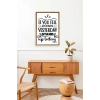 Motto Ahşap Çerçeveli Tablo 17 x 23