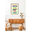 Motto Ahşap Çerçeveli Tablo 17 x 23