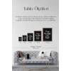 Motto Ahşap Çerçeveli Tablo 17 x 23