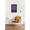 Motto Ahşap Çerçeveli Tablo 23 x 30