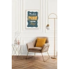 Motto Ahşap Çerçeveli Tablo 23 x 30