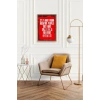 Motto Ahşap Çerçeveli Tablo 23 x 30