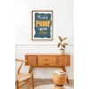Motto Ahşap Çerçeveli Tablo 23 x 30