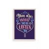 Motto Ahşap Çerçeveli Tablo 30 x 42