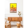 Motto Ahşap Çerçeveli Tablo 30 x 42