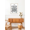 Motto Ahşap Çerçeveli Tablo 30 x 42