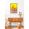 Motto Ahşap Çerçeveli Tablo 30 x 42