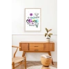 Motto Ahşap Çerçeveli Tablo 30 x 42