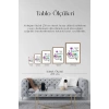 Motto Ahşap Çerçeveli Tablo 30 x 42