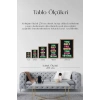 Motto Ahşap Çerçeveli Tablo 30 x 42