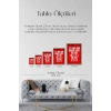 Motto Ahşap Çerçeveli Tablo 30 x 42