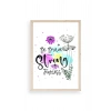 Motto Ahşap Çerçeveli Tablo 50 x 70
