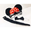 Mouse Temalı Gözlük Papyon Kuyruk Seti (minnie Model)