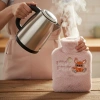 Mutlu Robot Hayvan Figürlü Pembe Peluş Sıcak Su Torbası 1 Lt – Yumuşak Kılıf, Uzun Süre Sıcak Tutan Termal Su Torbası